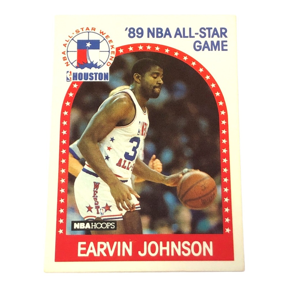 1989-90 NBA Hoops Basketball‎ Earvin Magic Johnson All-Star Game #166 LA Lakers